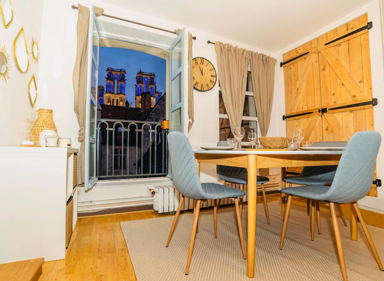 Ferienwohnung Nid Douillet La Cour Du Dauphin, Vue Cathedrale Imprenable Laon Exterior foto